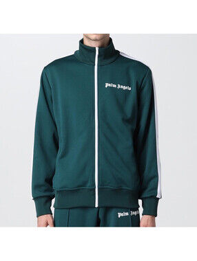 Palm Angels Track Jacket Green White Size Medium